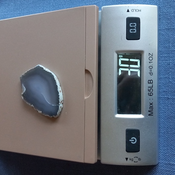 Set of Banded Agate Slices with Druzy - Picture 6 of 6